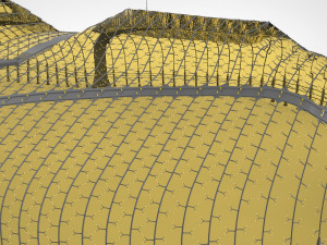 Barrier city 3D Model