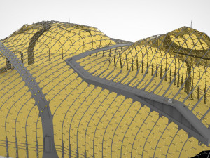 Barrier city 3D Model