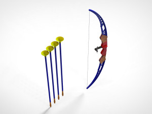 Toy bow and arrow dart playset 3D 모델