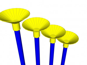 Toy bow and arrow dart playset 3D 모델