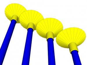Toy bow and arrow dart playset 3D 모델