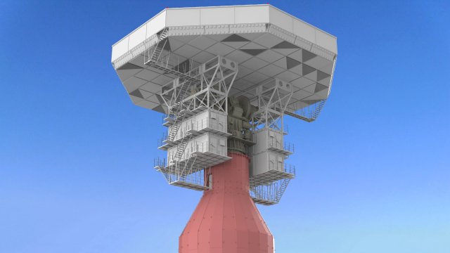 Radar station krona 3D मॉडल .c4d .max .obj .3ds .fbx .stl .blend 