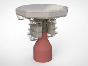 Stazione radar Corona Modello 3D