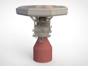 Stazione radar Corona Modello 3D