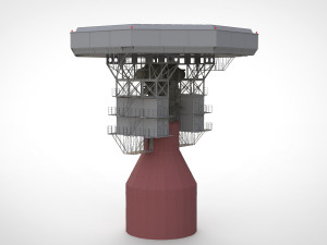 Radar station krona 3D मॉडल