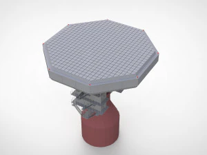 Stazione radar Corona Modello 3D