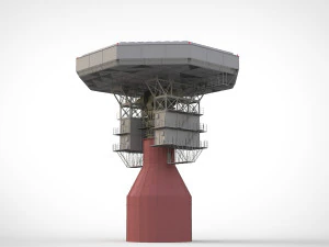 Stazione radar Corona Modello 3D
