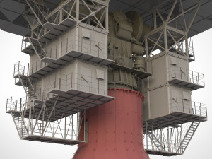 Radar station krona 3D मॉडल