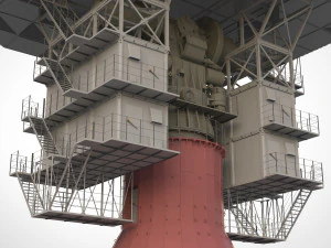 Stazione radar Corona Modello 3D