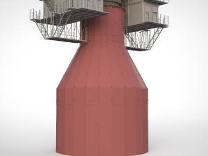Radar station krona 3D मॉडल