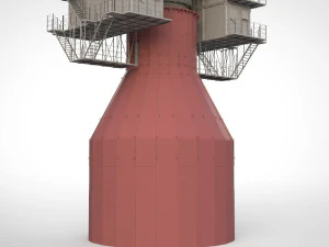 Stazione radar Corona Modello 3D