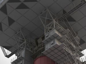Radar station krona 3D मॉडल