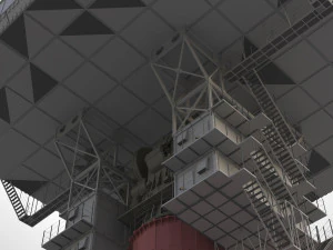 Stazione radar Corona Modello 3D