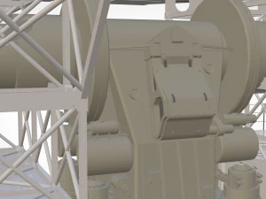 Stazione radar Corona Modello 3D