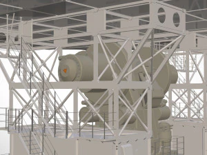 Stazione radar Corona Modello 3D