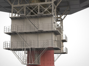 Radar station krona 3D मॉडल