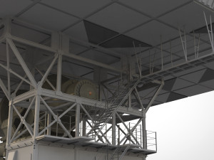 Radar station krona 3D मॉडल