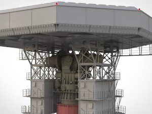 Radar station krona 3D मॉडल