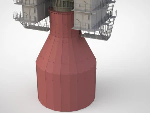 Stazione radar Corona Modello 3D