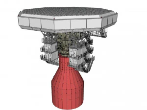 Stazione radar Corona Modello 3D