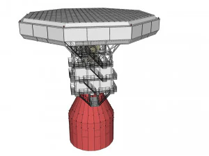 Stazione radar Corona Modello 3D