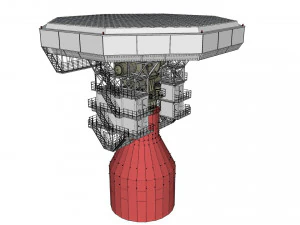 Stazione radar Corona Modello 3D