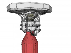 Radar station krona 3D मॉडल