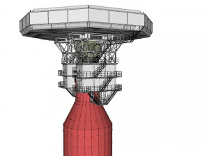 Stazione radar Corona Modello 3D