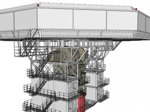 Radar station krona 3D मॉडल