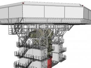Stazione radar Corona Modello 3D