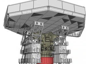 Stazione radar Corona Modello 3D