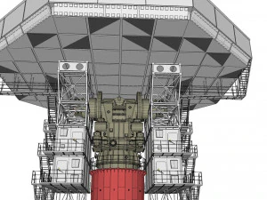 Stazione radar Corona Modello 3D