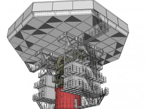 Stazione radar Corona Modello 3D