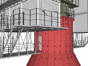 Stazione radar Corona Modello 3D