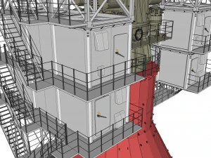 Stazione radar Corona Modello 3D