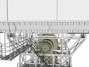 Stazione radar Corona Modello 3D