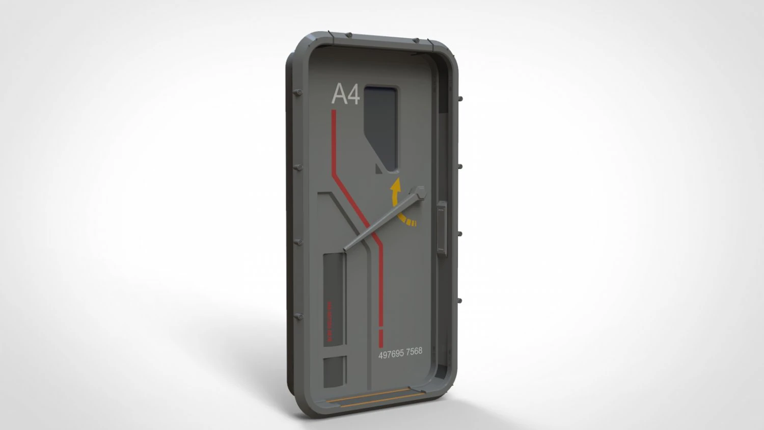 Sci fi door 14 3D Model .c4d .max .obj .3ds .fbx .stl .blend 