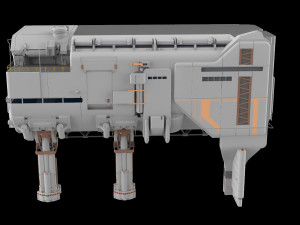 Sci-fi architecture 6 3D Model