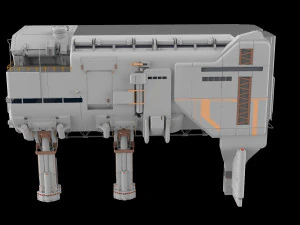 Sci-fi architecture 6 3D Model