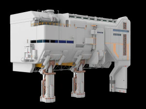 SF 建築 6 3Dモデル