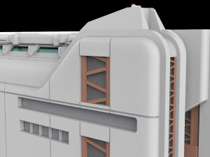 Sci-fi architecture 6 3D Model