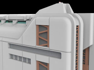 Sci-fi architecture 6 3D Model