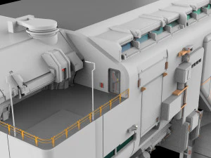 Sci-fi architecture 6 3D Model
