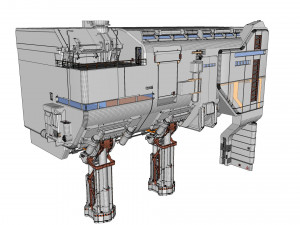 Sci-fi architecture 6 3D Model