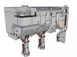 Sci-fi architecture 6 3D Model