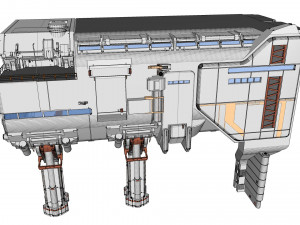 Sci-fi architecture 6 3D Model