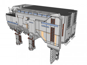 Sci-fi architecture 6 3D Model