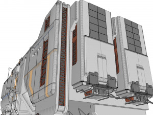 Sci-fi architecture 6 3D Model
