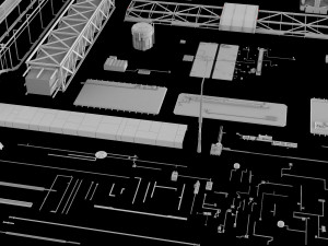 Sci-fi architecture elements collection 5 3D-Modell