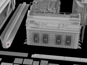 Sci-fi architecture elements collection 5 3D-Modell